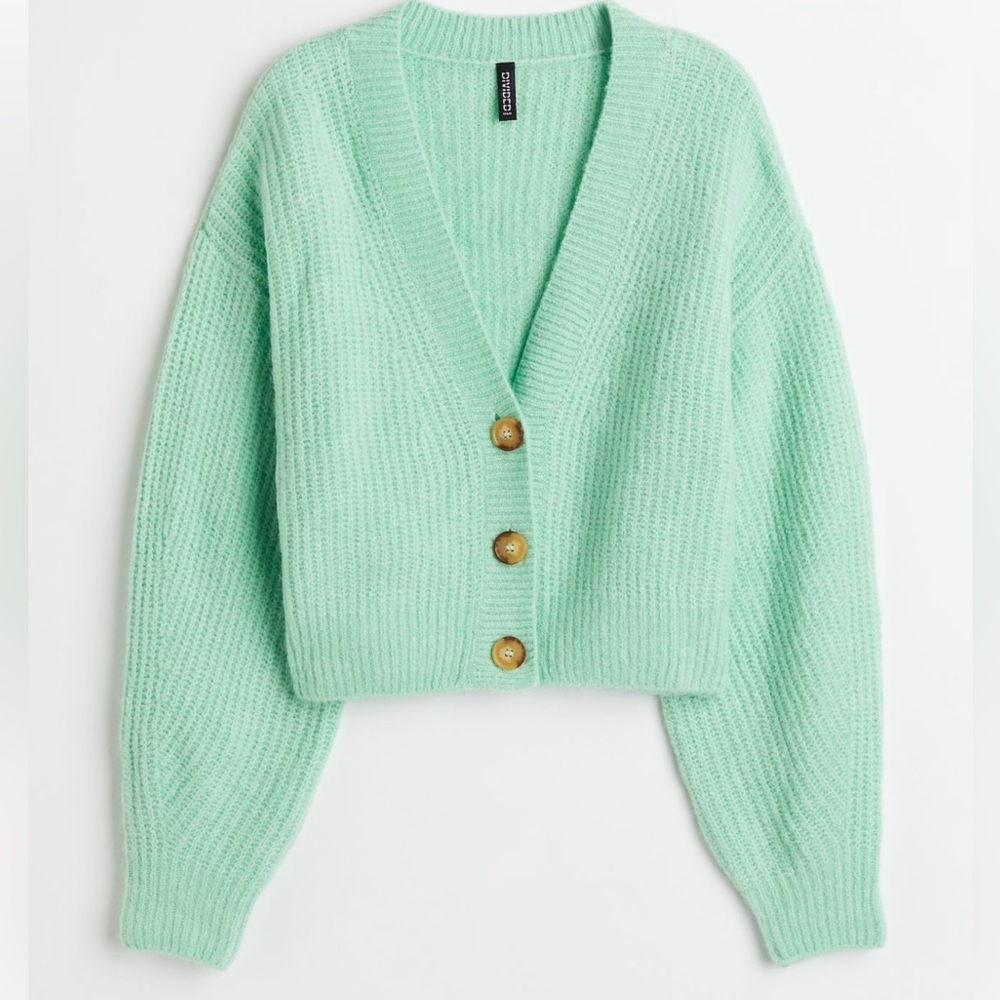 Rib-Knit Cárdigan
